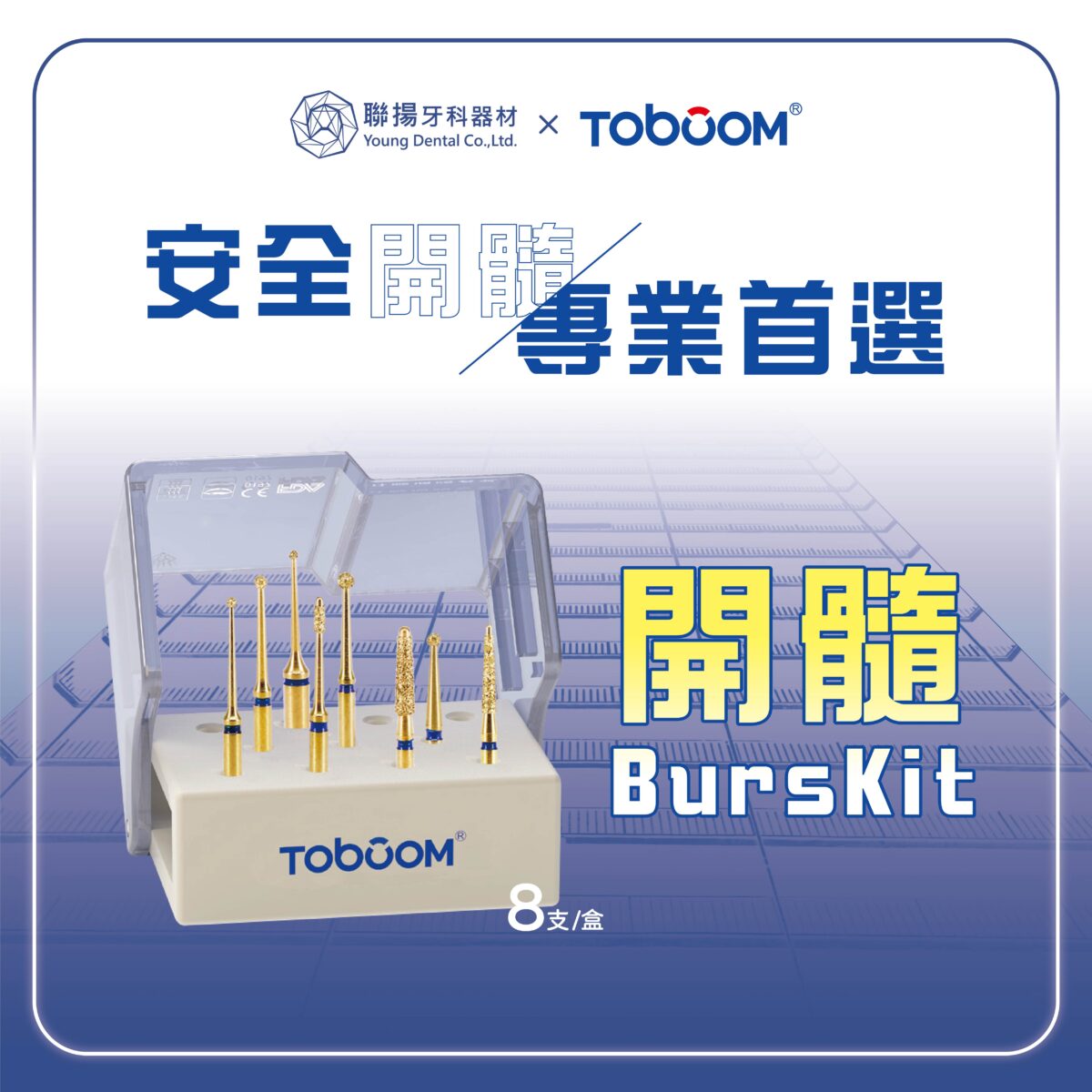 TOBOOM Burs Kit 鑽針 開髓組